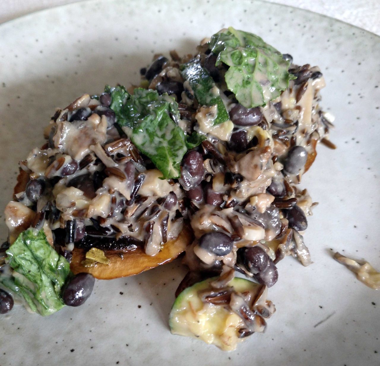 Vegan Stuffed Mushrooms - Cycle Syncing Recipes - Menstrual Phase - The Hippie Cook