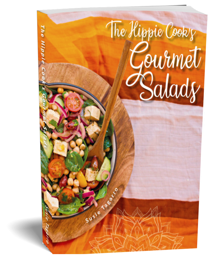 The Hippie Cook's Vegan Gourmet Salads Cookbook Cover