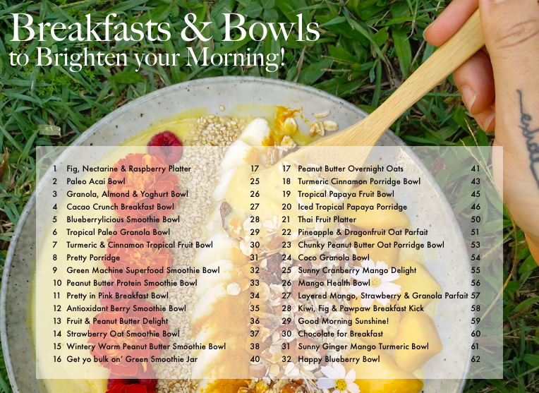 vegan smoothie bowl recipes Breakfast Bowls